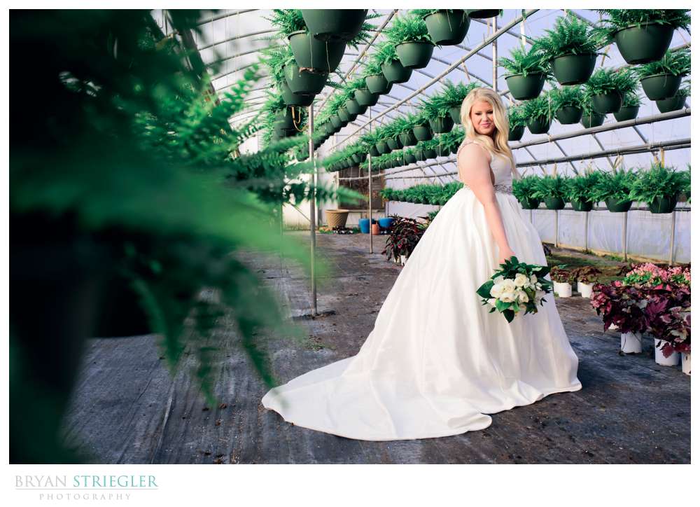 bridal portraits at Westwood Gardens